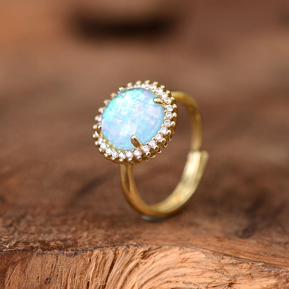 Mystical Glow Cocktail Ring – Elowen-Blue-State of Style