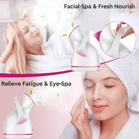 Nano Ionische Gezichtsstomer – Diepe Reiniging & Hydrateer Je Huid!-Roze-State of Style