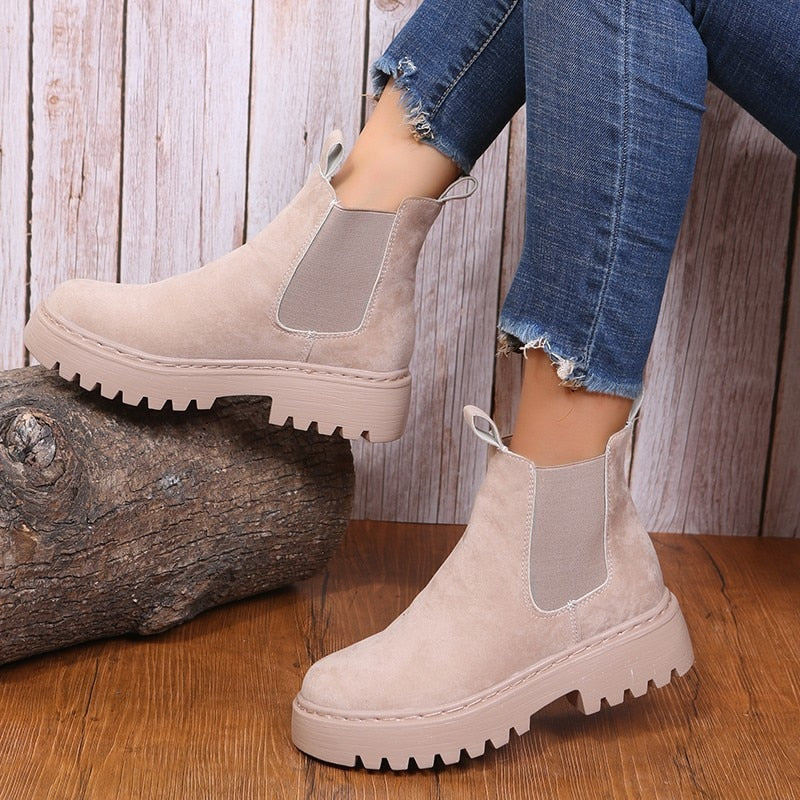 NatashaBoots – Elegant Suede Boots for Women-Beige-4.5-State of Style