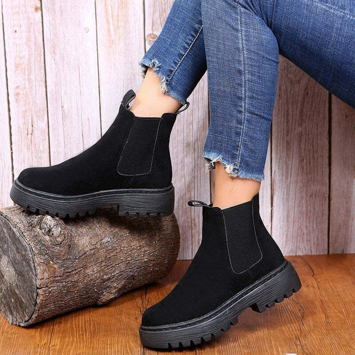 NatashaBoots – Elegant Suede Boots for Women-Black-4.5-State of Style