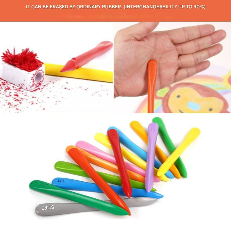 Natural Colourful Wax Crayons - EcoCrayons-12 Colours-State of Style