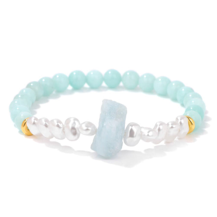 Natural Crystal Bead Bracelet - Eline-Amazonite-State of Style