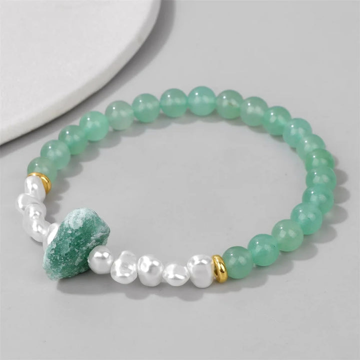Natural Crystal Bead Bracelet - Eline-Amethyst-State of Style
