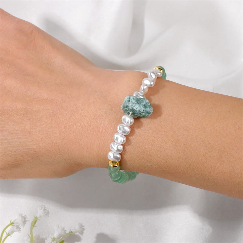 Natural Crystal Beads Bracelet - Eline-Amethyst-State of Style