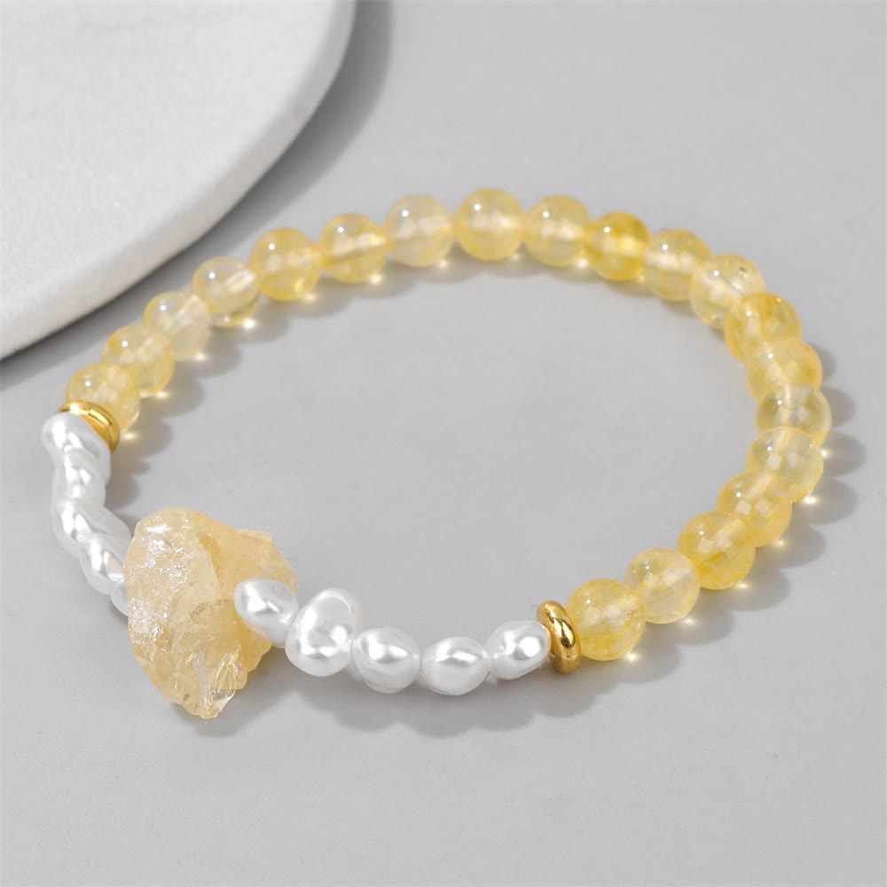 Natural Crystal Beads Bracelet - Eline-Amethyst-State of Style