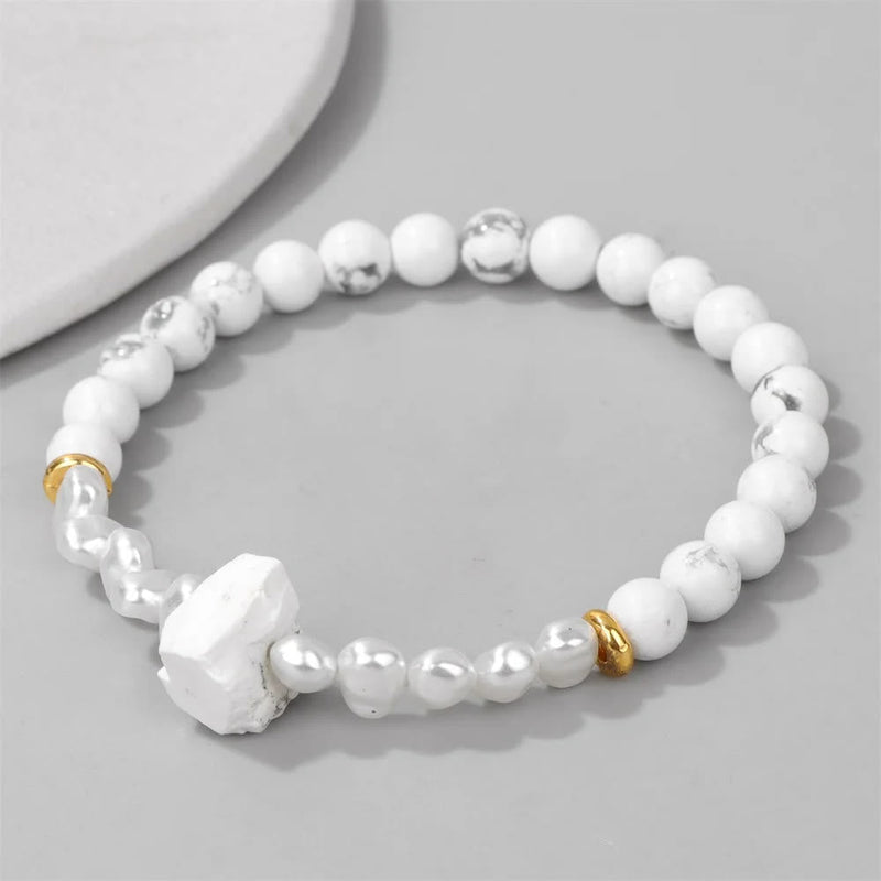 Natural Crystal Beads Bracelet - Eline-Amethyst-State of Style