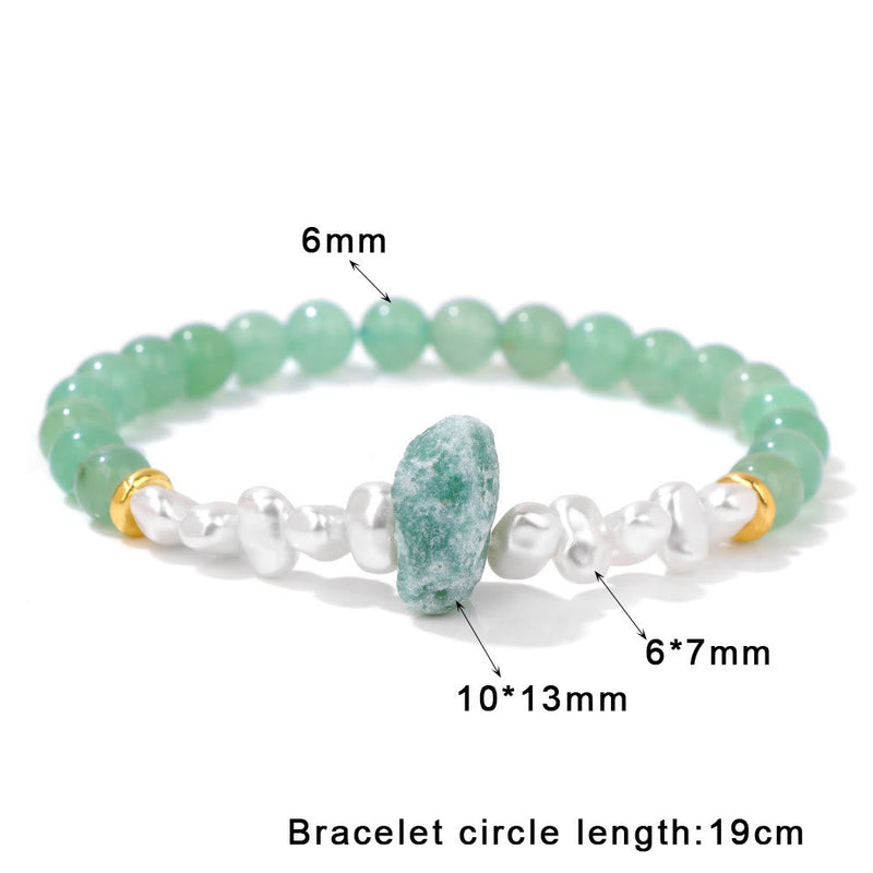 Natural Crystal Beads Bracelet - Eline-Amethyst-State of Style