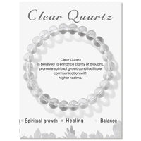 Natural Crystal Healing Energy Bracelet - Aria-Clear Quartz-State of Style