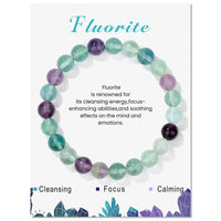 Natural Crystal Healing Energy Bracelet - Aria-Fluorite-State of Style