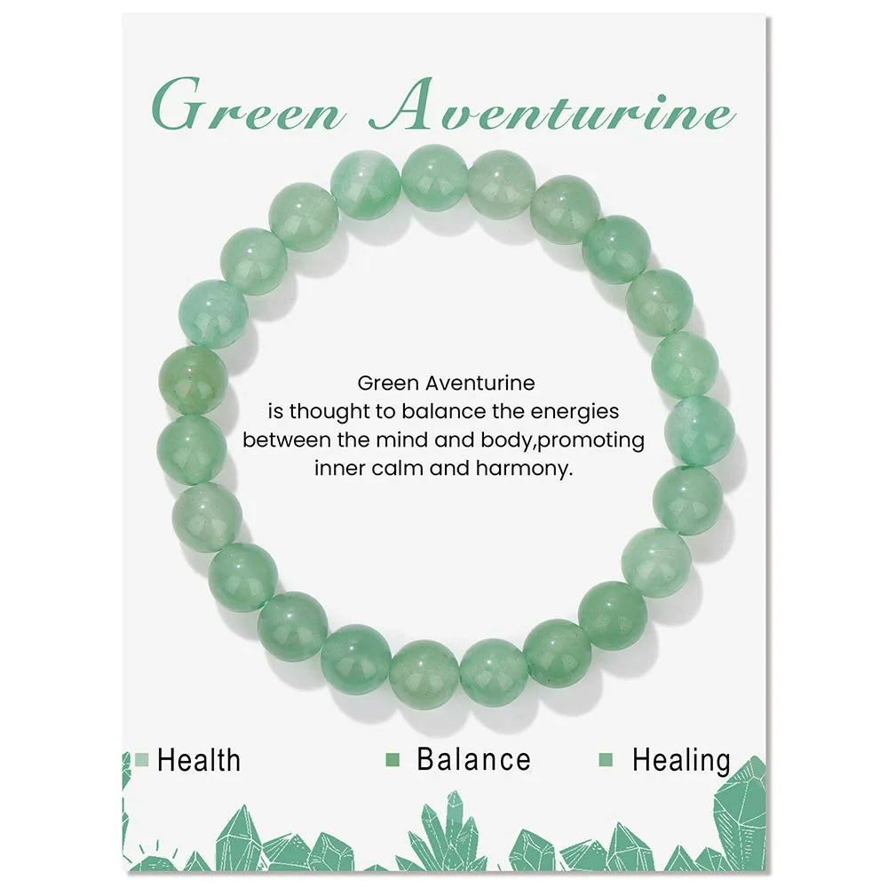 Natural Crystal Healing Energy Bracelet - Aria-Green Aventurine-State of Style