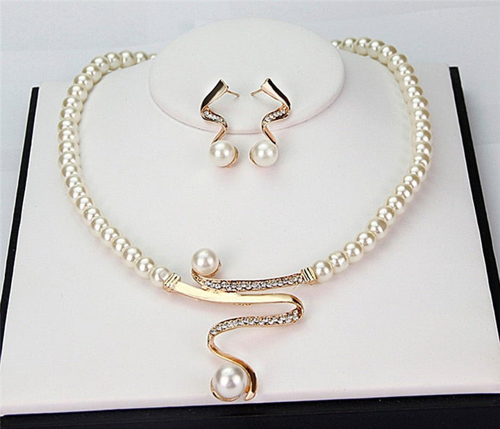 Natural Pearl Jewelry Set - Serena-State of Style