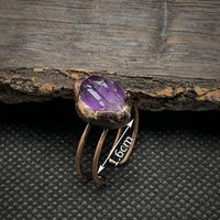 Natural Raw Birthstone Ring - Selina-January: Garnet-State of Style