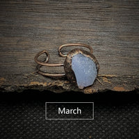 Natural Raw Birthstone Ring - Selina-January: Garnet-State of Style
