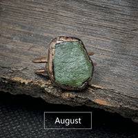 Natural Raw Birthstone Ring - Selina-January: Garnet-State of Style