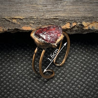 Natural Raw Birthstone Ring - Selina-January: Garnet-State of Style