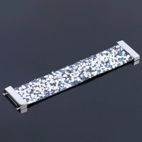 Natural Stone Crystal Leather Bracelet-WHITE TURQUOISE-State of Style