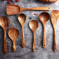 Natural Wooden Kitchen Set - RustiCook-Set of 4 pieces-State of Style