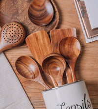 Natural Wooden Kitchen Set - RustiCook-Set of 4 pieces-State of Style