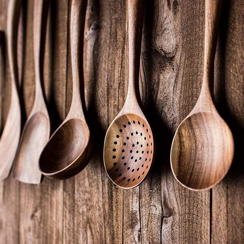 Natural Wooden Kitchen Set - RustiCook-Set of 4 pieces-State of Style