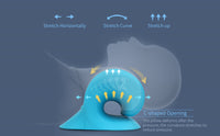 NECK AND SHOULDER STRETCHER - CERVICAL TRACTION MASSAGE CUSHION FOR SPINAL ALIGNMENT-Blue-State of Style