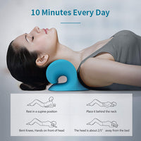 NECK AND SHOULDER STRETCHER - CERVICAL TRACTION MASSAGE CUSHION FOR SPINAL ALIGNMENT-Blue-State of Style