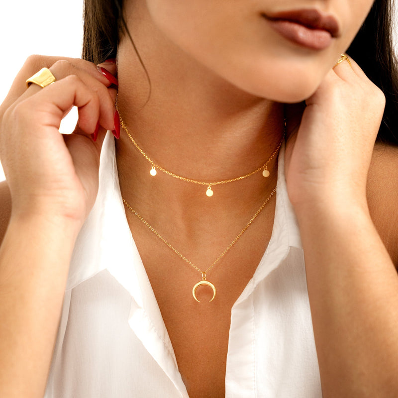 Necklace Small Circles - Aylin-Gold-State of Style