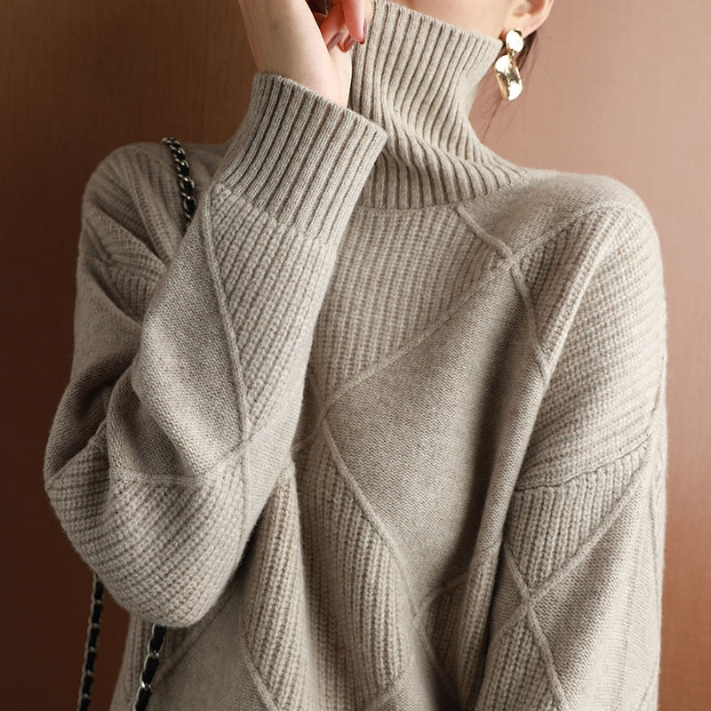 Neeltje's Sweater – Classic Turtleneck Sweater for Women-Black-S-State of Style