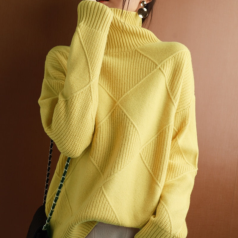 Neeltje's Sweater – Classic Turtleneck Sweater for Women-Black-S-State of Style