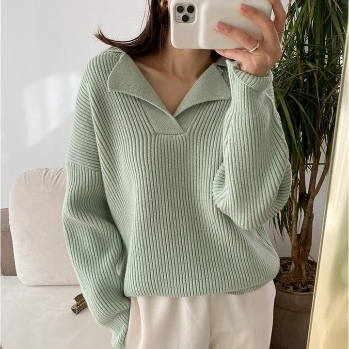 NeeltjesShirt | Women's Relaxed Fit Sweater-Green-One size fits all-State of Style