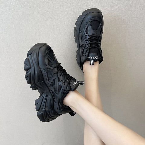 NelekkesSneaks – Stylish & Comfortable Sneakers for Women-Black-3.0-State of Style
