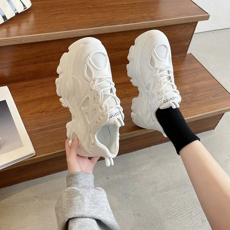 NelekkesSneaks – Stylish & Comfortable Sneakers for Women-White-3.0-State of Style