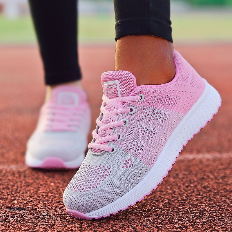 NellekesSneaks – Supportive Orthopaedic Sole Sneakers for Women-Pink-4.5-State of Style