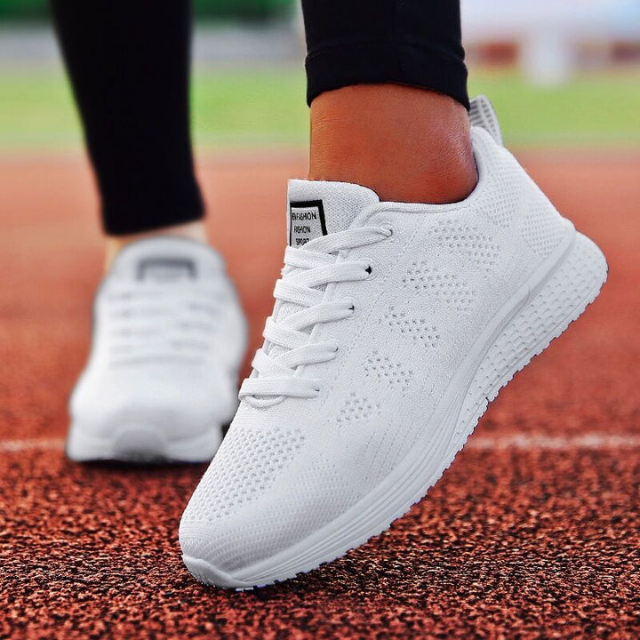 NellekesSneaks – Supportive Orthopaedic Sole Sneakers for Women-White-4.5-State of Style