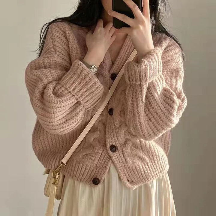NellysVest – Stylish & Cosy Knitted Vest for Women-Beige-One Size-State of Style