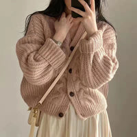 NellysVest – Stylish & Cosy Knitted Vest for Women-Pink-One Size-State of Style