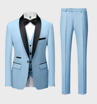 Nice 3-piece Men's Set - Adrian-Light Blue-S-State of Style