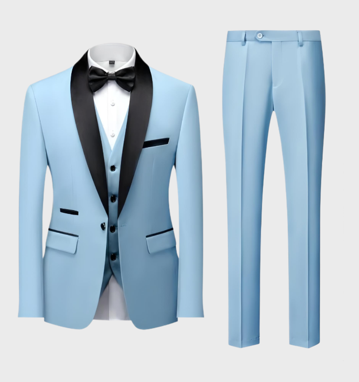 Nice 3-piece Men's Set - Adrian-Light Blue-S-State of Style