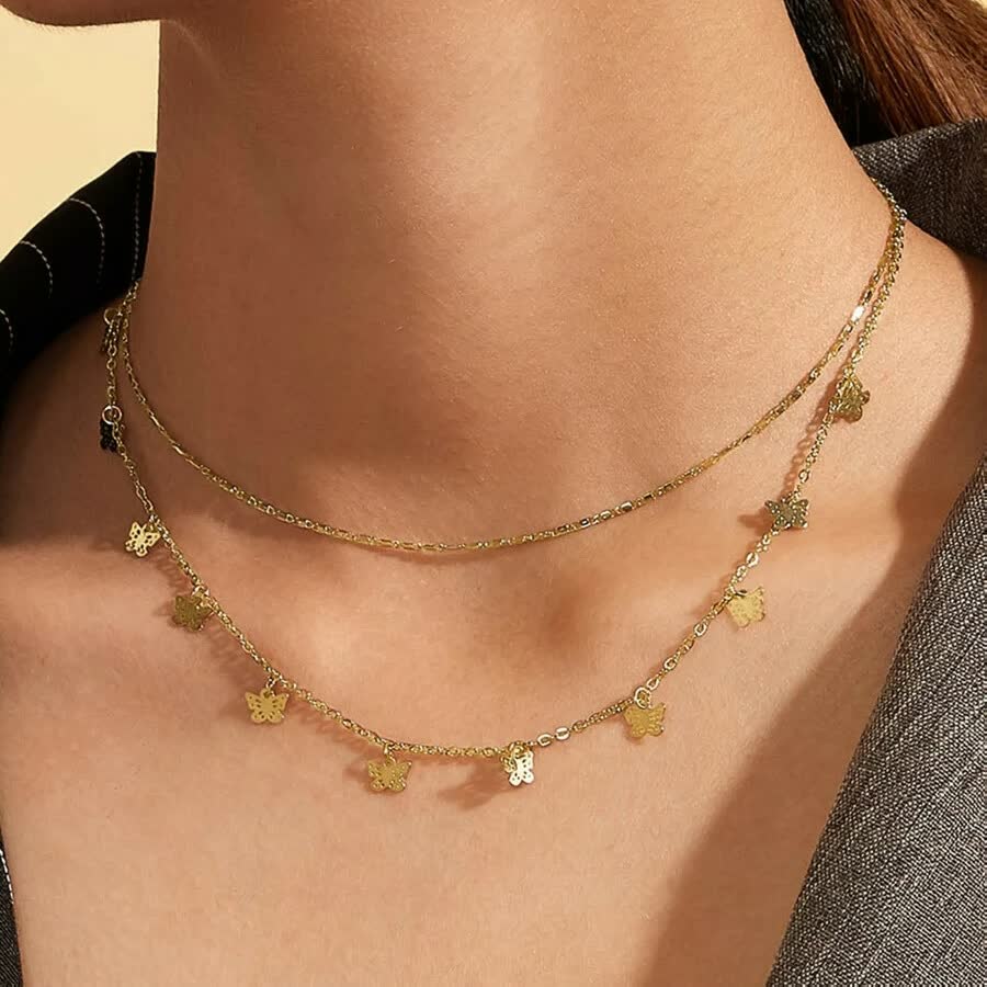 NiceChain – Elegant & Timeless Necklace for Women-Butterfly Gold-State of Style