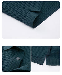 No-Iron Slim Fit Polo Shirt | Textured-Gray-Small-State of Style