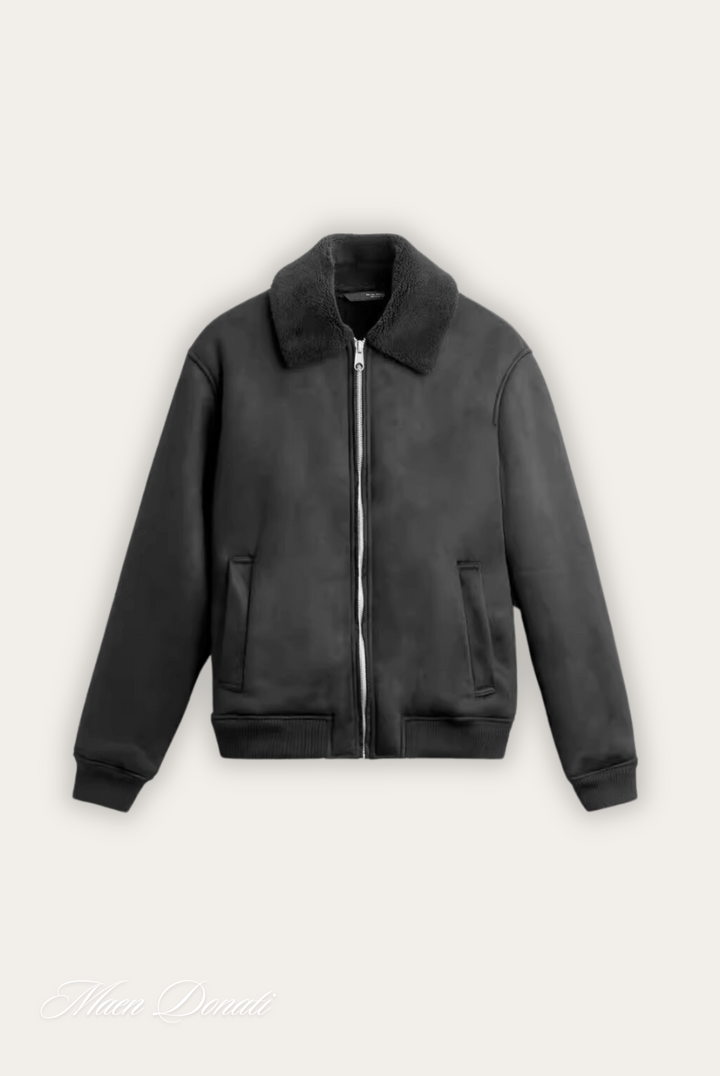 Nolan Stylish Winter Bomber Jacket-Black-S-State of Style