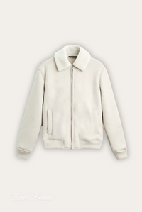 Nolan Stylish Winter Bomber Jacket-White-S-State of Style