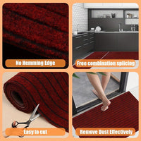 Non-Slip & Washable Indoor & Outdoor Runner - GripLuxe-60cm x 150cm-Dark Grey-State of Style