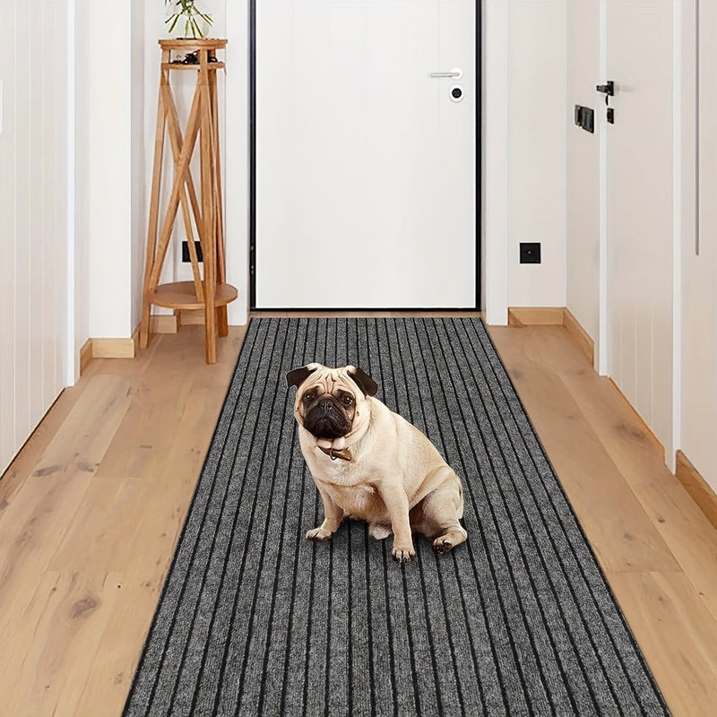 Non-Slip & Washable Indoor & Outdoor Runner - GripLuxe-60cm x 150cm-Dark Grey-State of Style