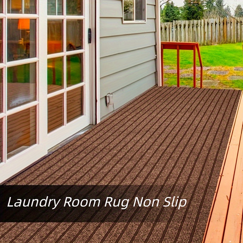 Non-Slip & Washable Indoor & Outdoor Runner - GripLuxe-60cm x 150cm-Dark Grey-State of Style