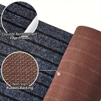 Non-Slip & Washable Indoor & Outdoor Runner - GripLuxe-60cm x 150cm-Dark Grey-State of Style