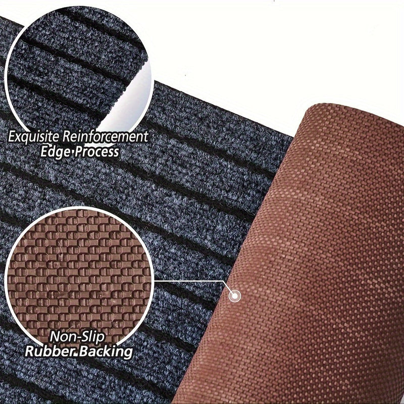 Non-Slip & Washable Indoor & Outdoor Runner - GripLuxe-60cm x 150cm-Dark Grey-State of Style