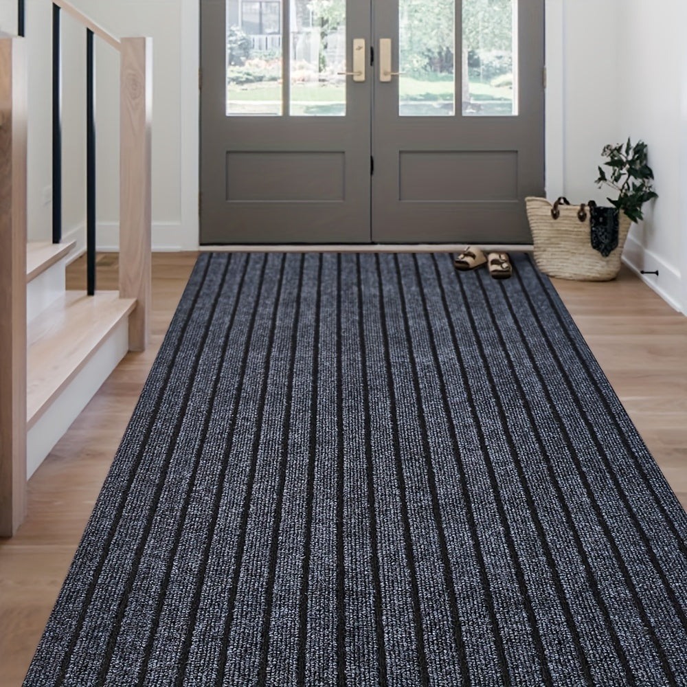 Non-Slip & Washable Indoor & Outdoor Runner - GripLuxe-60cm x 150cm-Dark Grey-State of Style
