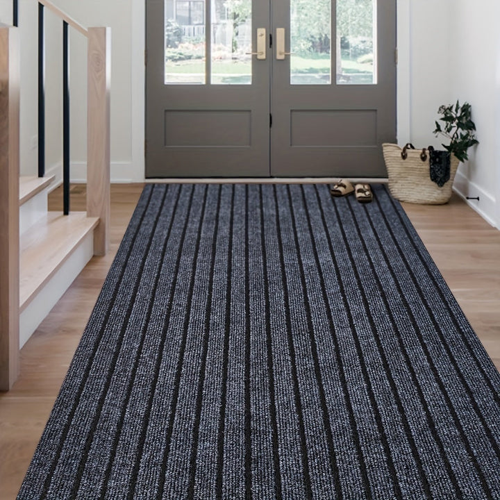 Non-Slip & Washable Indoor & Outdoor Runner - GripLuxe-60cm x 150cm-Dark Grey-State of Style