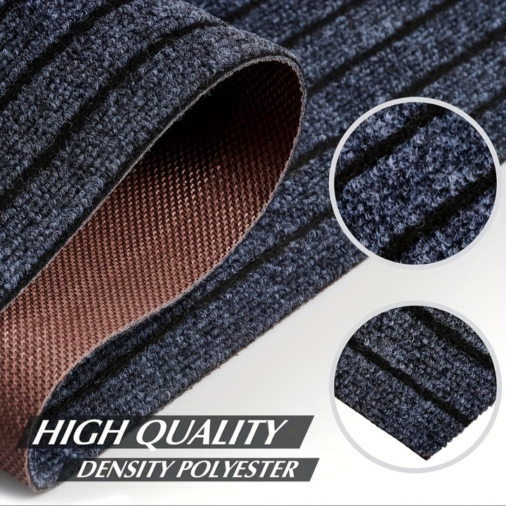 Non-Slip & Washable Indoor & Outdoor Runner - GripLuxe-60cm x 150cm-Dark Grey-State of Style