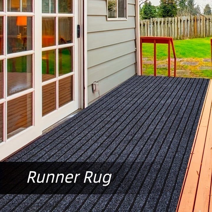 Non-Slip & Washable Indoor & Outdoor Runner - GripLuxe-60cm x 150cm-Dark Grey-State of Style